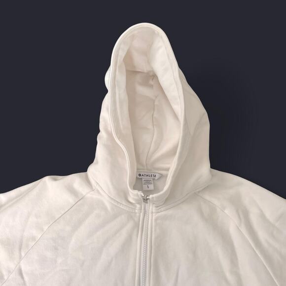 Athleta women’s white zip-up hoodie Size Large - Picture 3 of 5